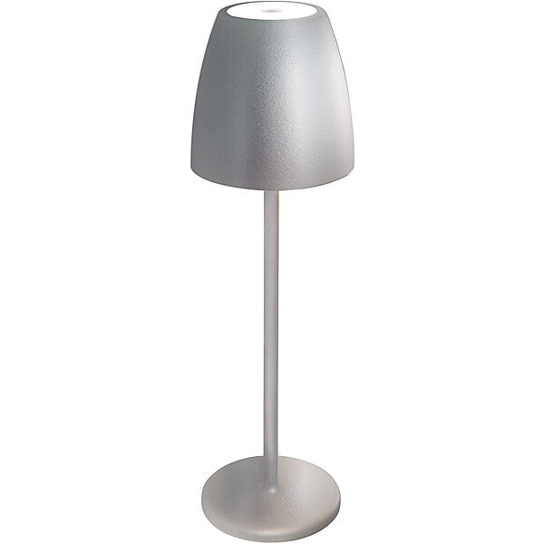 Megatron LED-AKKU Tischleuchte 827, Silvergrey MT68057